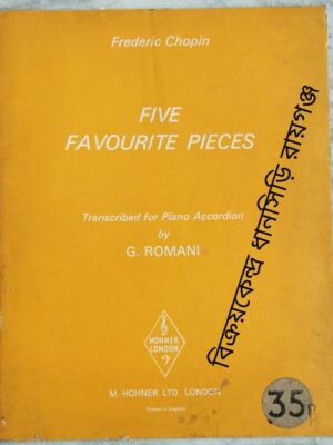 Frederick Chopin Five Favourite Pieces Transcribed for Piano Accordion - By G.Romani