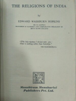 The Religions of India by Edward Washburn Hopkins