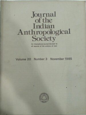 Journal of the Indian Anthropological Society November1985