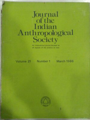 Journal of the Indian Anthropological Society March1986