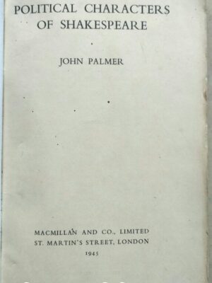 Political Characters of Shakespare -John Palmer