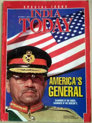 India Today October 2001 Pakistani President General Parvez Musharraf