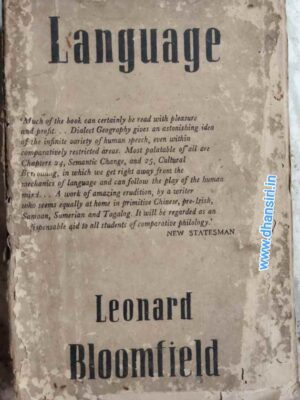 Language                    -Leonard  Bloomfield