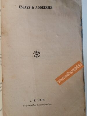 Essays &  Addresses         - C.R. Jain