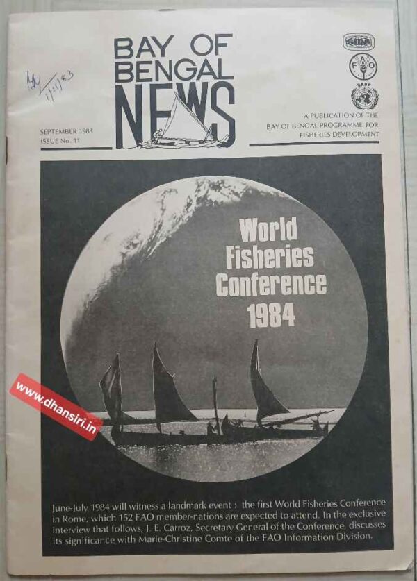 Bay of Bengal News    -September 1983  Issue No. 11-A Publication Of The Bay Of Bengal Programme For Fisheries Development